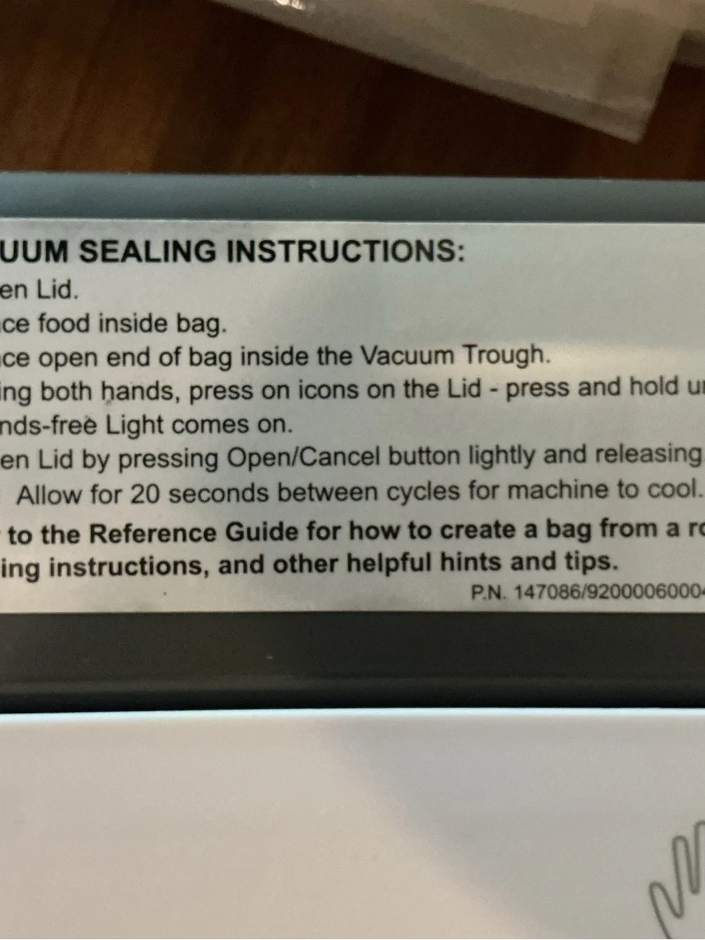 Vacuum Sealer Machine in White and Gray - Hands-Free Sealing